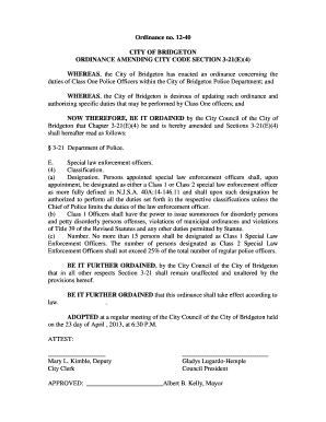 city of bridgeton ordinances
